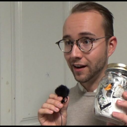 year's waste in a jar